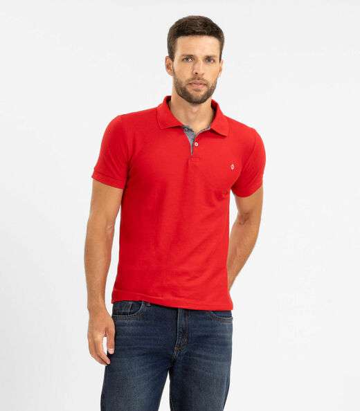 Image_Polo Masculina Básica Diametro Vermelho