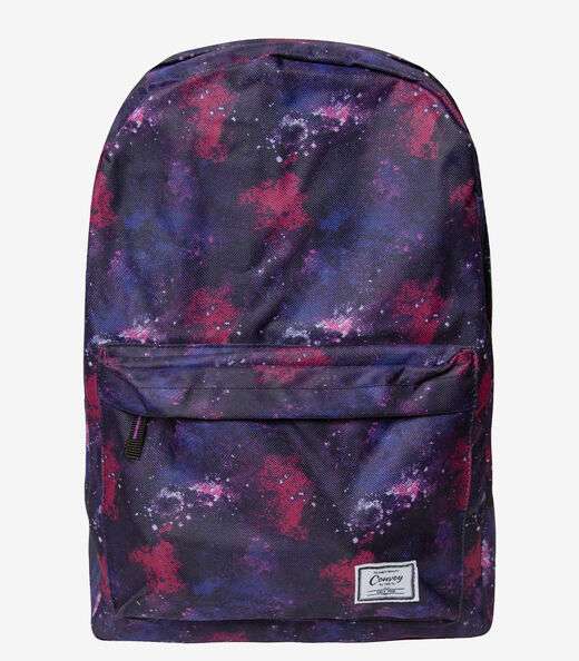 Mochila Escolar Estampada Yins Preto