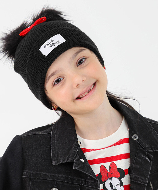 Image_Gorro Infantil Minnie Marisa Preto
