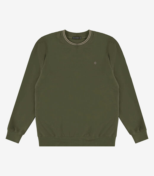 Blusão Masculino Em Moletom Gorgurinho Diametro Verde