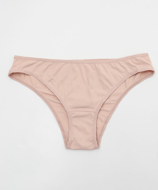 Kit 2 Calcinhas Biquíni Estampada Bege