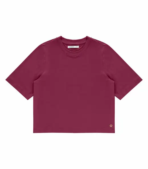 Blusa Feminina Manga Curta em Molecotton Endless Vermelho