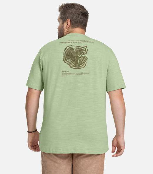 Camiseta Masculina Plus Size Diametro Verde