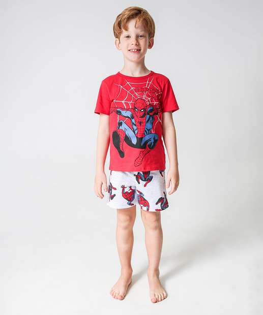 Image_Pijama Infantil Homem Aranha Marvel Tam 4 a 12 Vermelho