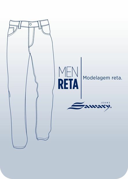 Calça Jeans Sawary Reta - 282214