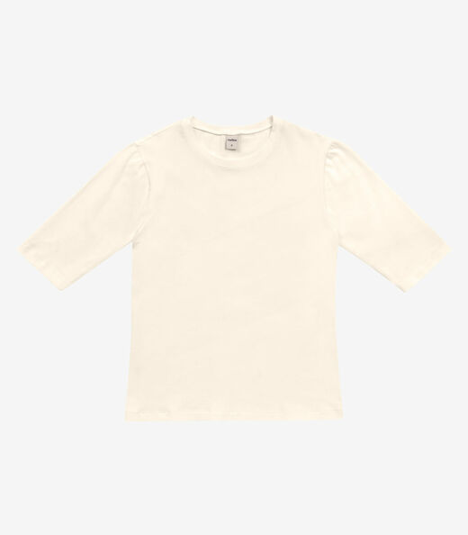 Blusa Básica Feminina Cotton Leve Rovitex Bege