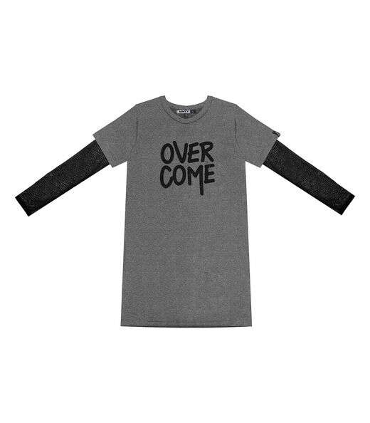 Vestido Com Blusa Juvenil Minty Cinza