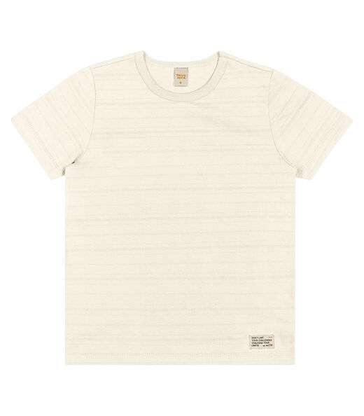 Camiseta Infantil Masculina  Meia Malha Trick Nick Bege