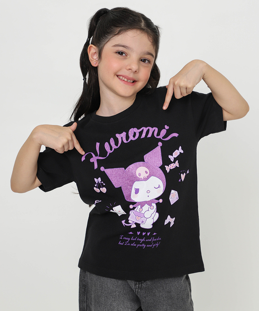 Image_Blusa Infantil Hello Kitty Sanrio Tam 4 a 10 Preto