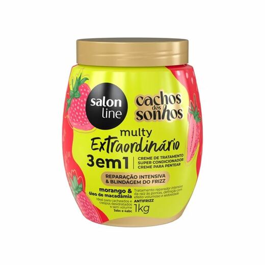 Image_Creme Para Tratamento Salon Line 1Kg Cachos Do Sonhos Morango 3 Em 1