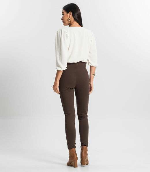 Calça Legging Feminina Rovitex Marrom