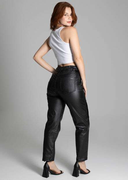Calça Resinada Sawary Mom - 277480