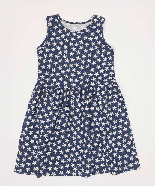Image_Vestido Infantil Sem Manga Margaridas Marisa Tam 4 a 10