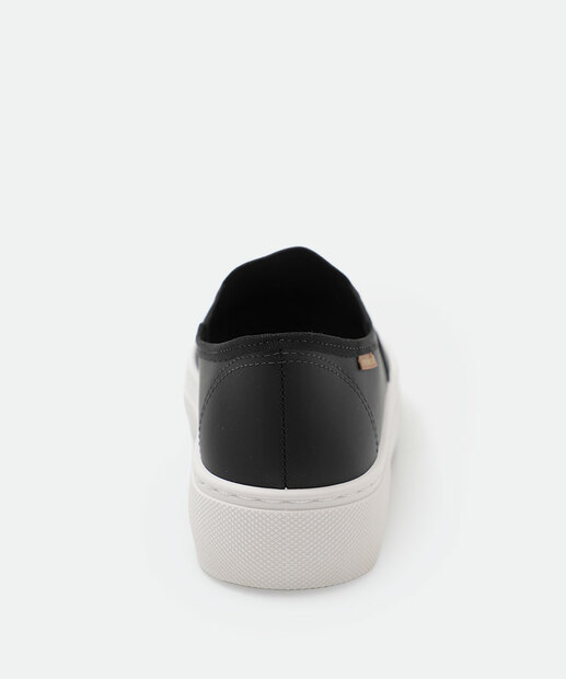 Tênis Casual Slip On Feminino Moleca Preto