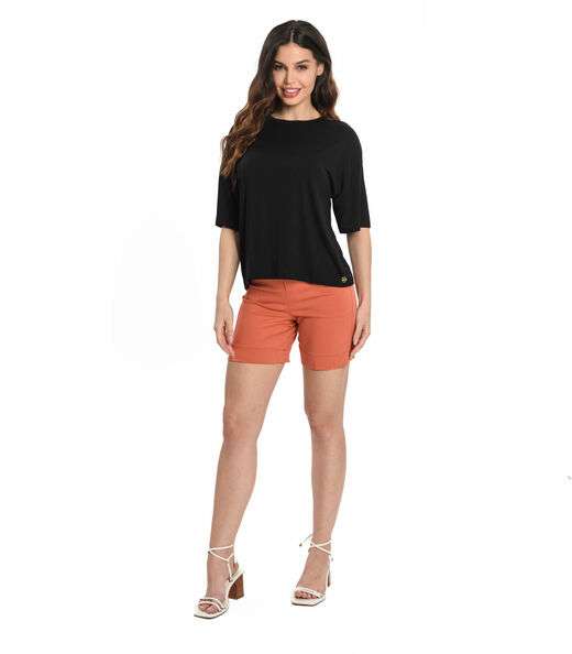 Blusa Feminina Andorra Flamê Básica Rovitex Preto