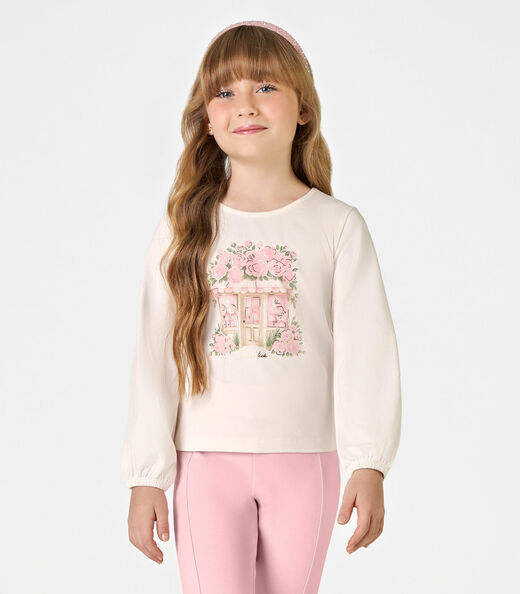 Conjunto Blusa com Legging Trick Nick Bege