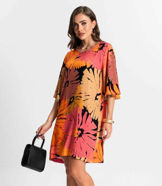 Image_Vestido Curto Estampado Endless Preto