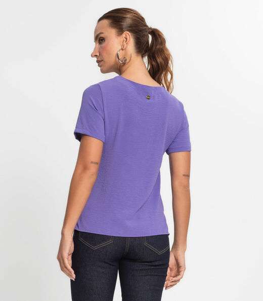 Blusa Feminina Manga Curta Endless Roxo