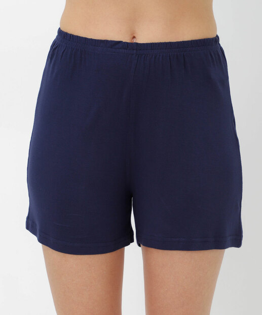 Pijama Feminino Americano Manga Curta Marisa Azul