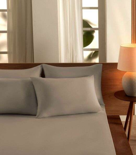 Image_Lençol Liso Queen Com Elástico Vivaldi Bege