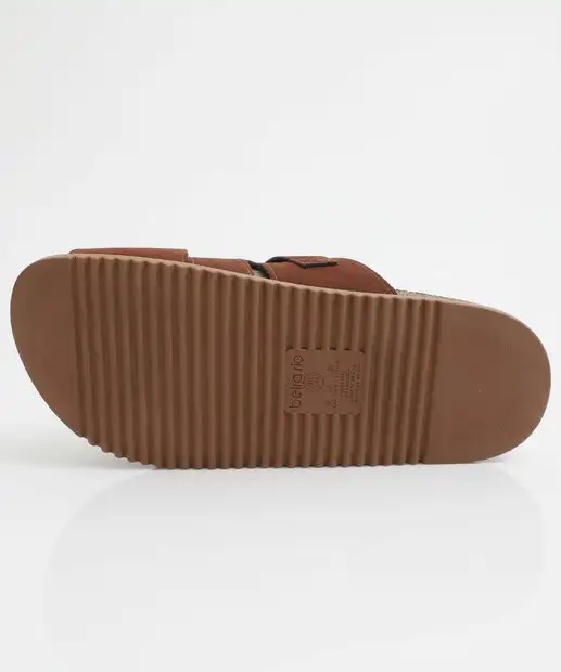 Rasteirinha Feminina Birken Fivelas Beira Rio Marrom