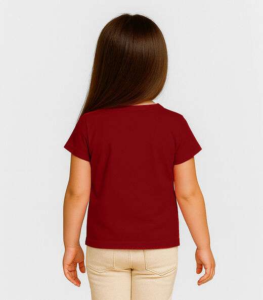 Blusa Feminina Infantil Infinita Cor Laranja