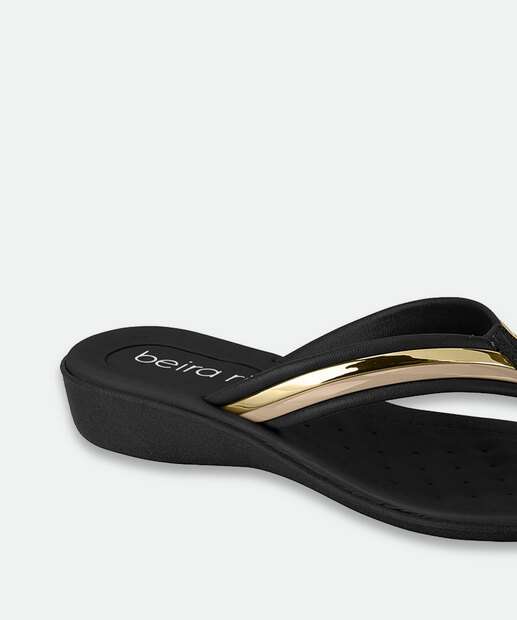 Tamanco Feminina Tiras Beira Rio Preto