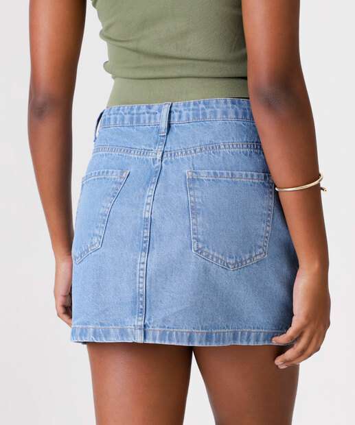 Saia Jeans Feminina Marisa