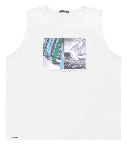 Regata Plus Size Masculina Diametro Branco