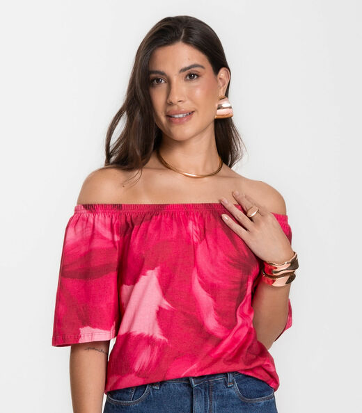Blusa Feminina Ciganinha Infinita Cor Vermelho