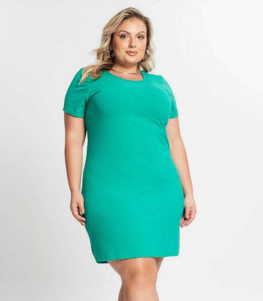 Image_Vestido Feminino Plus Size Secret Glam Verde