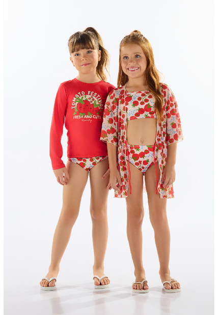 Saida de Praia Estampada para Menina Quimby