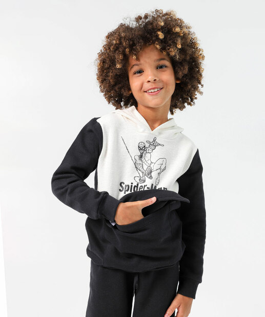 Conjunto Infantil Moletom Homem Aranha Tam 4 a 10 Preto