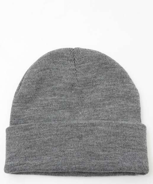 Image_Touca Feminina Tricô Mescla Marisa Cinza