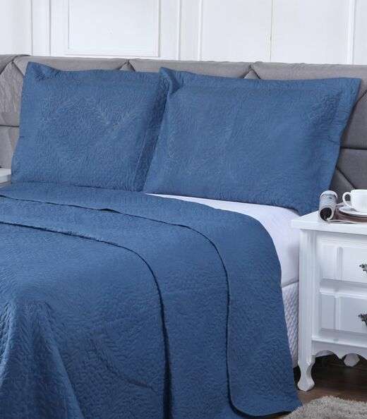 Porta Travesseiro Microfibra Avulso La Dotta Azul