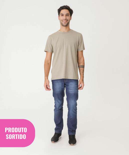 Camiseta Sortida Masculina Básica Mescla MR