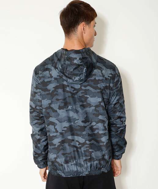 Casaco Masculino Corta Vento Camuflado Capuz MR