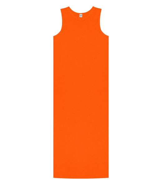 Vestido Midi Em Molecotton Rovitex Laranja