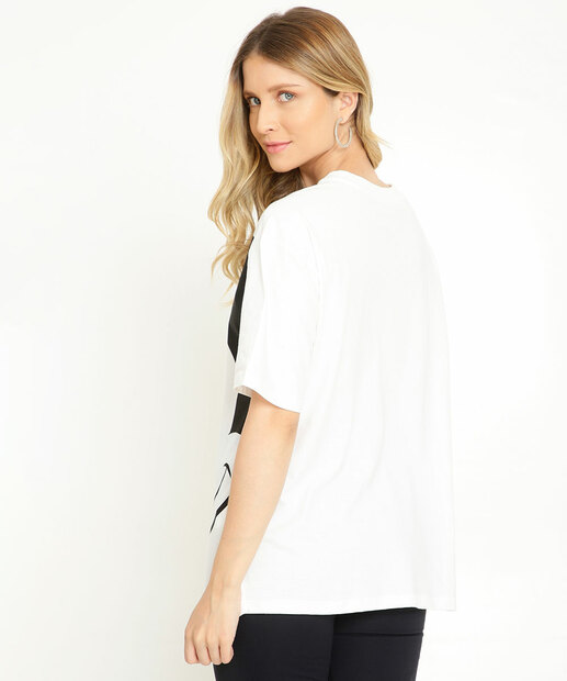 Blusa Feminina Estampa Mickey Manga 3/4 Disney 