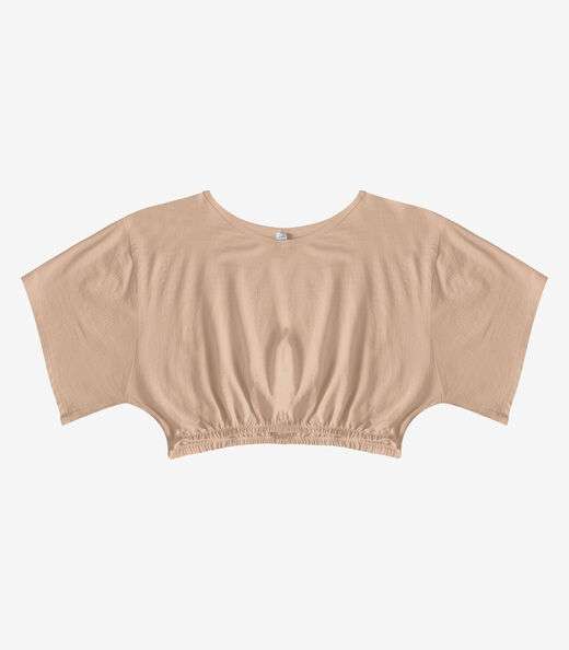 Blusa Feminina Em Viscose Infinita Cor Marrom