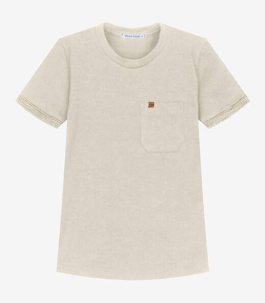 Image_Camiseta Infantil Cotton Menino Trick Nick Bege