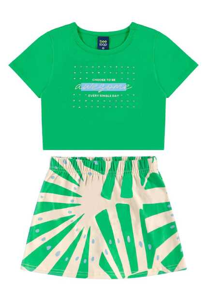 Image_Conjunto Blusa Cropped e Short-Saia Bee Loop