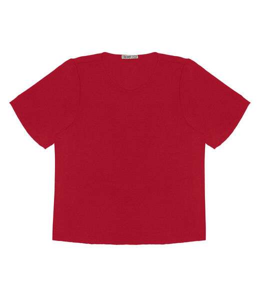 Blusa Feminina Plus Size Secret Glam Vermelho