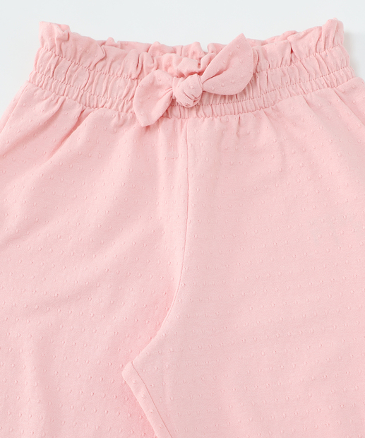 Calça Infantil Clochard Textura Marisa Tam 1 a 3 Rosa