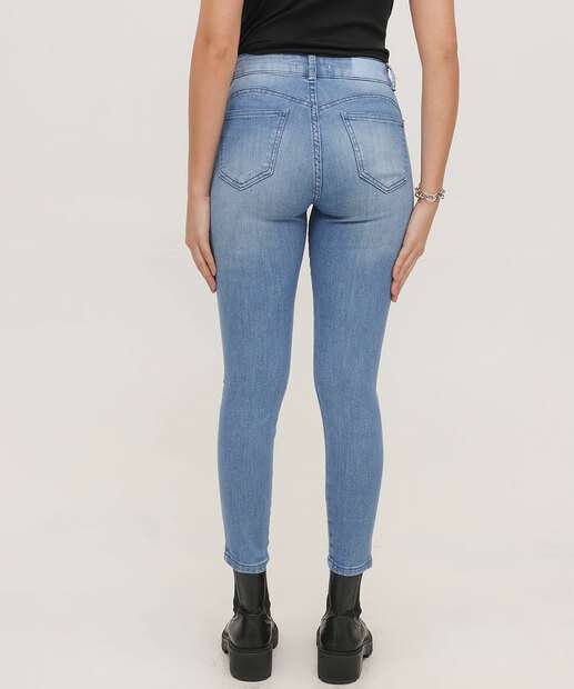 Calça Jeans Skinny Feminina Brilho Biotipo