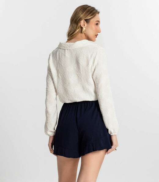 Camisa Manga Longa Rovitex Bege