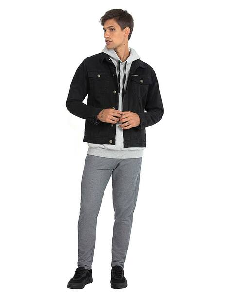 Jaqueta Masculina Tradicional Preto Polo Wear