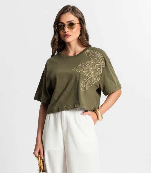 Image_Blusa Feminina Com Bordado Endless Verde