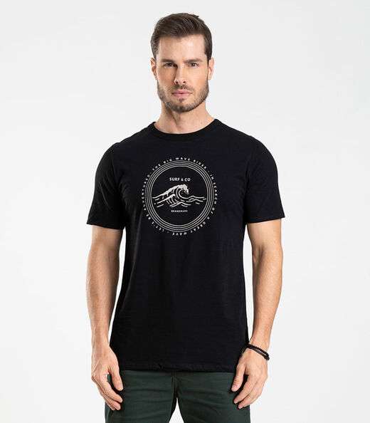 Image_Camiseta Meia Malha Masculina Diametro Preto