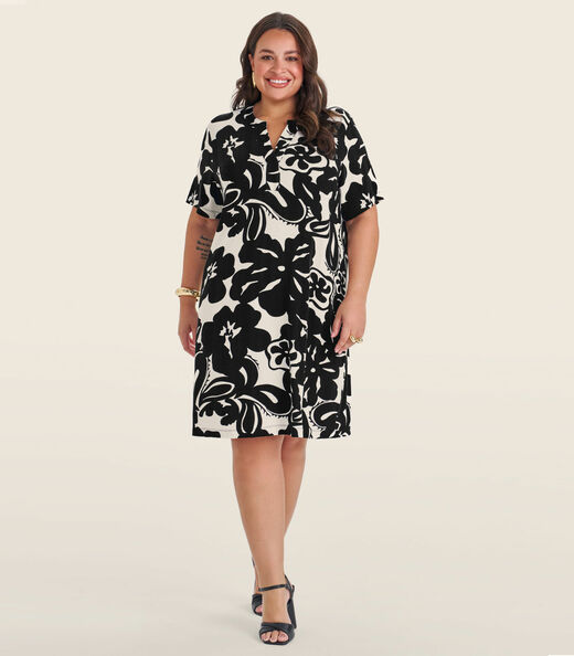 Image_Vestido Curto Feminino Plus Size Secret Glam Preto